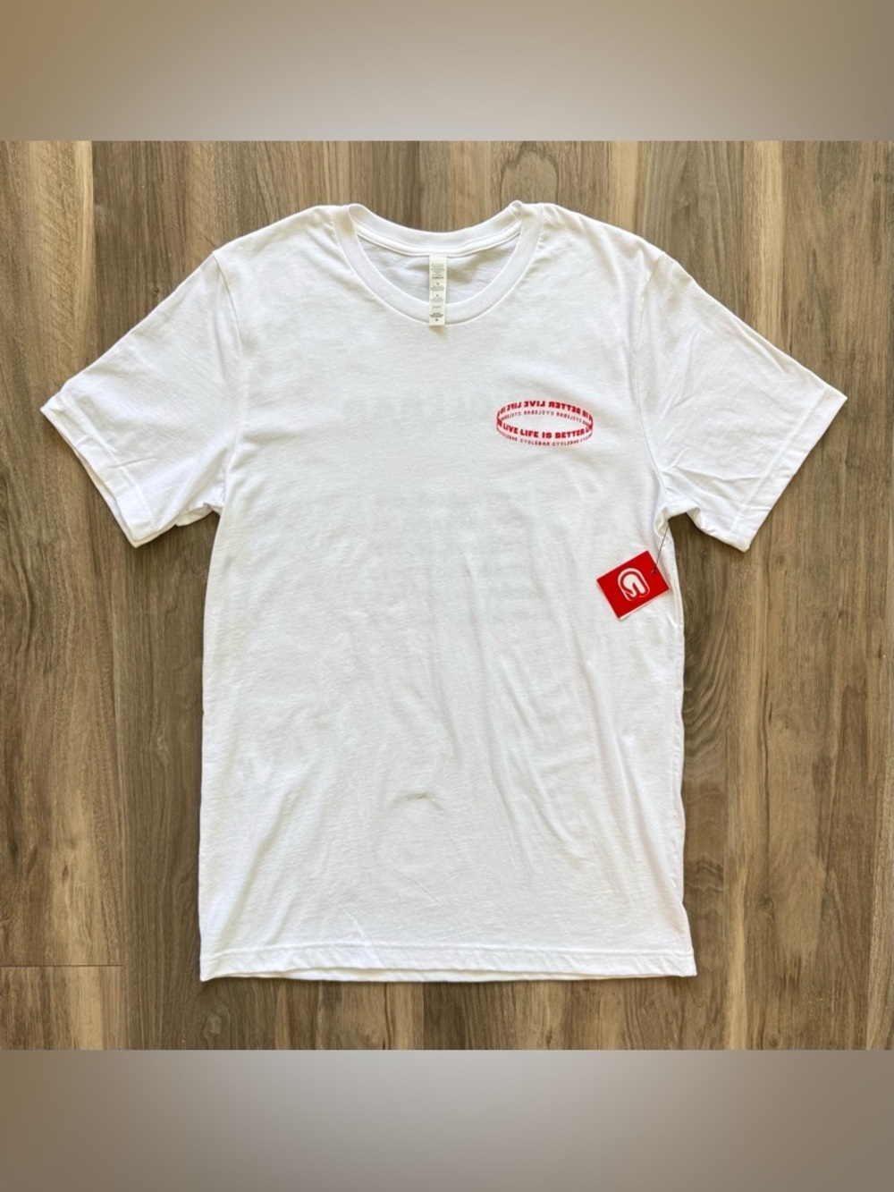 NWT CycleBar Unisex White T-Shirt Size M